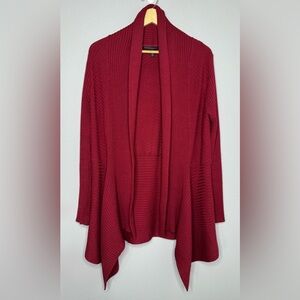 WHBM Drape Front Knit Cardigan Size Medium